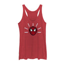 Women's Marvel Pixelated Spider-Man Mask Racerback Tank Top