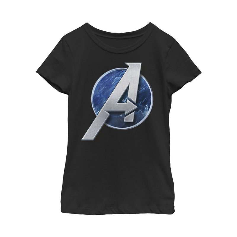 Girl's Marvel Avengers Game Classic Logo T-Shirt