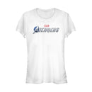 Junior's Marvel Avengers Game Text Logo T-Shirt