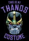 Men's Marvel Halloween Thanos Costume T-Shirt
