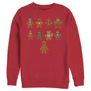 Men's Marvel Christmas Gingerbread Cookie Avengers Sweatshirt