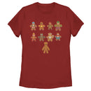 Women's Marvel Christmas Gingerbread Cookie Avengers T-Shirt