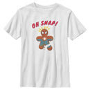 Boy's Marvel Christmas Spider-Man Snap Gingerbread Cookie T-Shirt