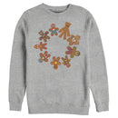 Men's Marvel Christmas Gingerbread Cookie Circle Sweatshirt