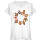 Junior's Marvel Christmas Gingerbread Cookie Circle T-Shirt