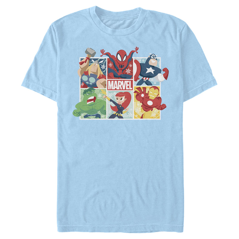 Men's Marvel Winter Holiday Heroes T-Shirt