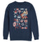 Men's Marvel Christmas Festive Hero Icons Sweatshirt