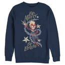 Men's Marvel Christmas Captain Marvel Merry & Bright Sweatshirt