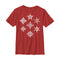 Boy's Marvel Christmas Hero Icon Snowflakes T-Shirt