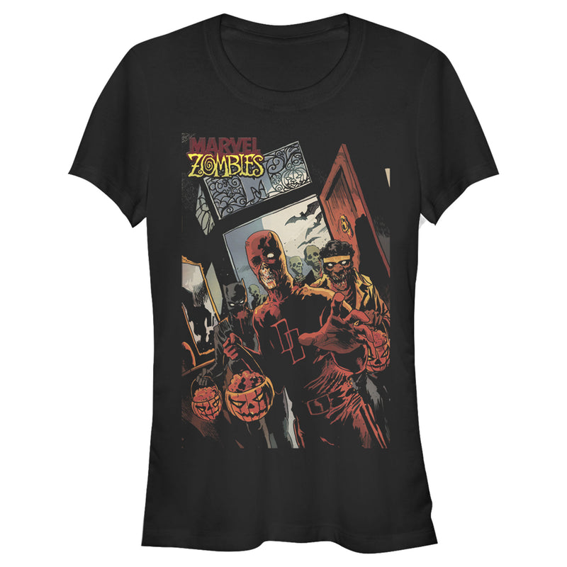 Junior's Marvel Zombies Halloween Trick or Treat T-Shirt
