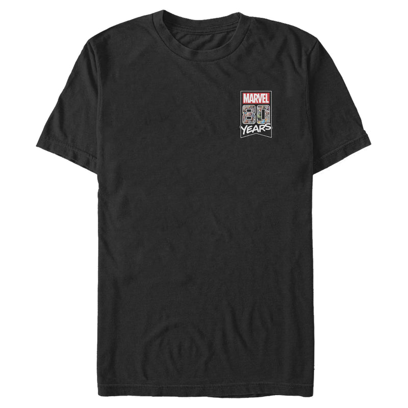 Men's Marvel 80th Anniversary Badge T-Shirt