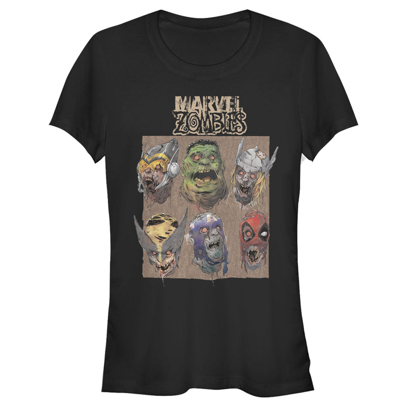 Junior's Marvel Zombies Happy Faces T-Shirt