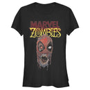 Junior's Marvel Zombies Deadpool Face T-Shirt