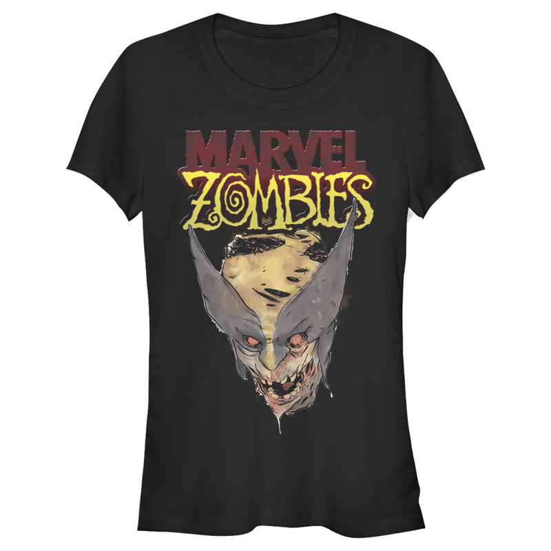 Junior's Marvel Zombies X-Men Wolverine Face T-Shirt