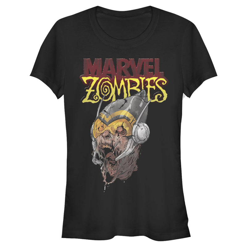 Junior's Marvel Zombies Wasp Face T-Shirt