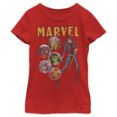 Girl's Marvel Avengers Vintage Portraits T-Shirt