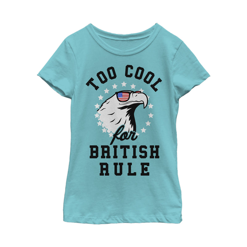 Girl's Lost Gods Fourth of July  Too Cool Eagle T-Shirt