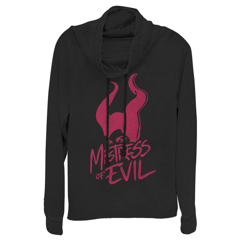 Junior's Maleficent: Mistress of All Evil Marker Eyes Cowl Neck Sweatshirt