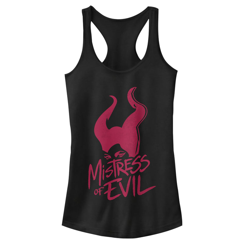 Junior's Maleficent: Mistress of All Evil Marker Eyes Racerback Tank Top