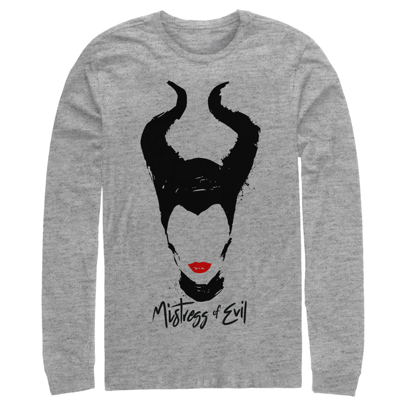Men's Maleficent: Mistress of All Evil Lips No Eyes Long Sleeve Shirt