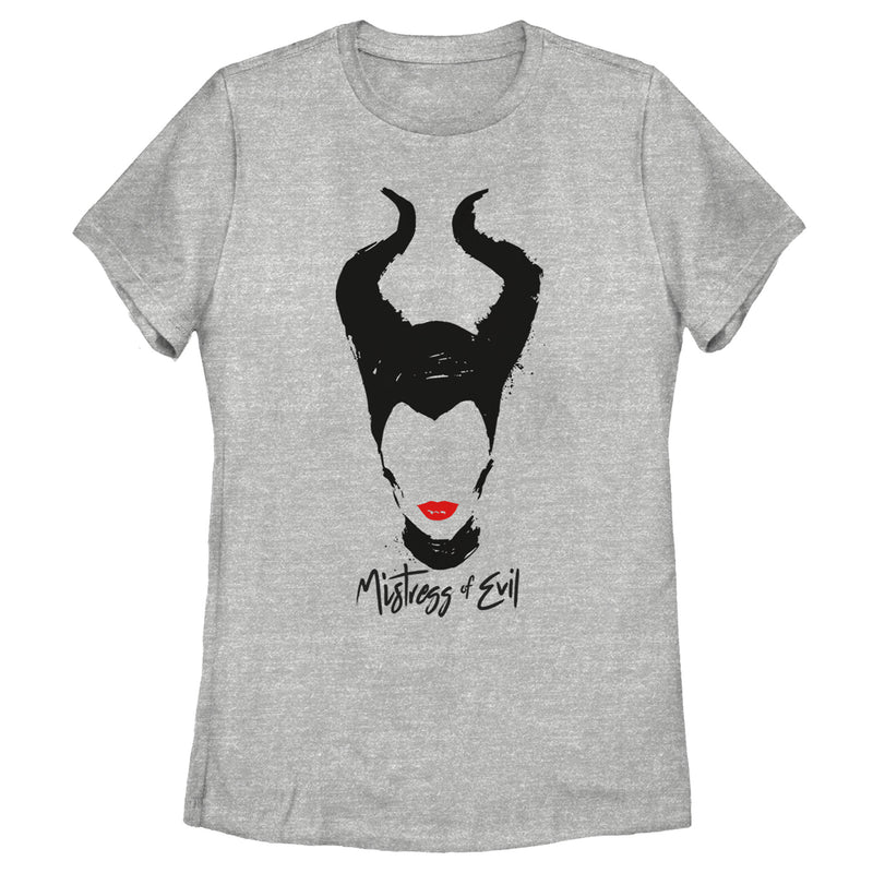 Women's Maleficent: Mistress of All Evil Lips No Eyes T-Shirt