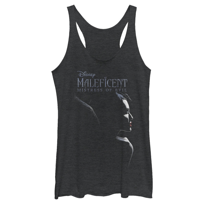 Women's Maleficent: Mistress of All Evil Logo Profile Racerback Tank Top