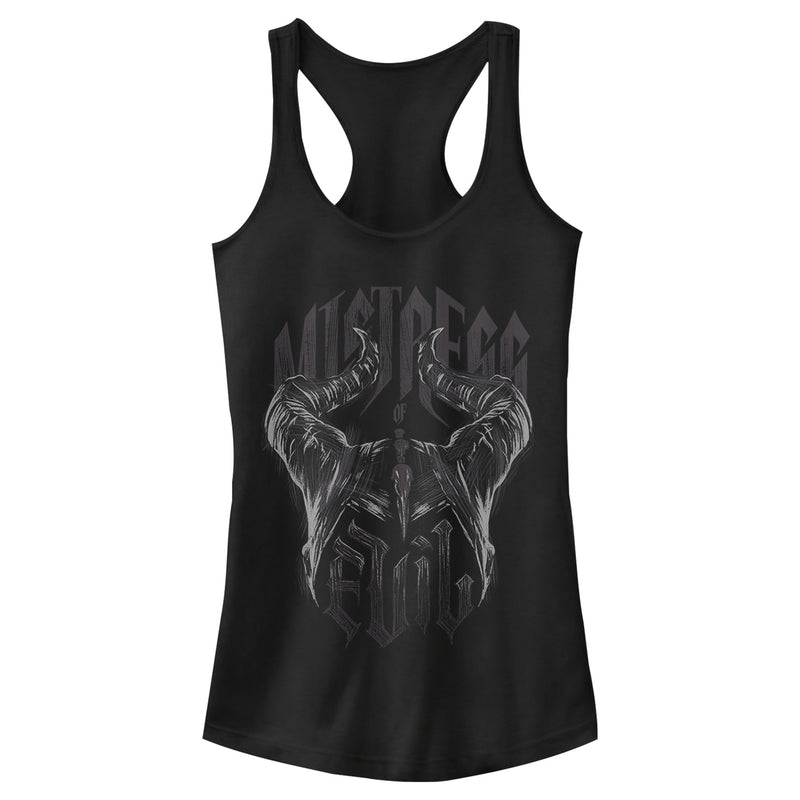 Junior's Maleficent: Mistress of All Evil Sketch Horns Racerback Tank Top