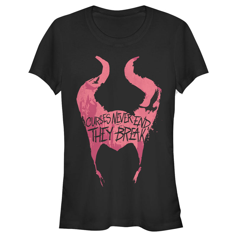 Junior's Maleficent: Mistress of All Evil Curses Never End T-Shirt
