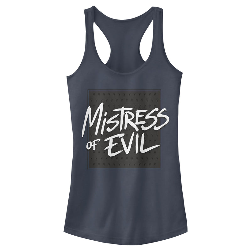 Junior's Maleficent: Mistress of All Evil Painted Sign Racerback Tank Top