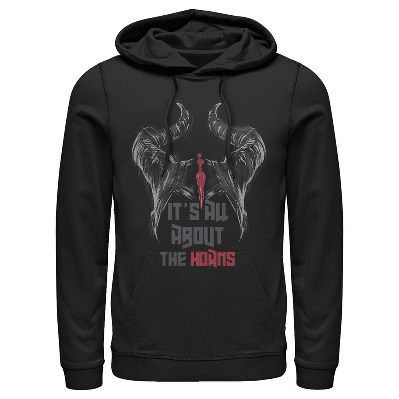 Men's Maleficent: Mistress of All Evil All About Horns Pull Over Hoodie