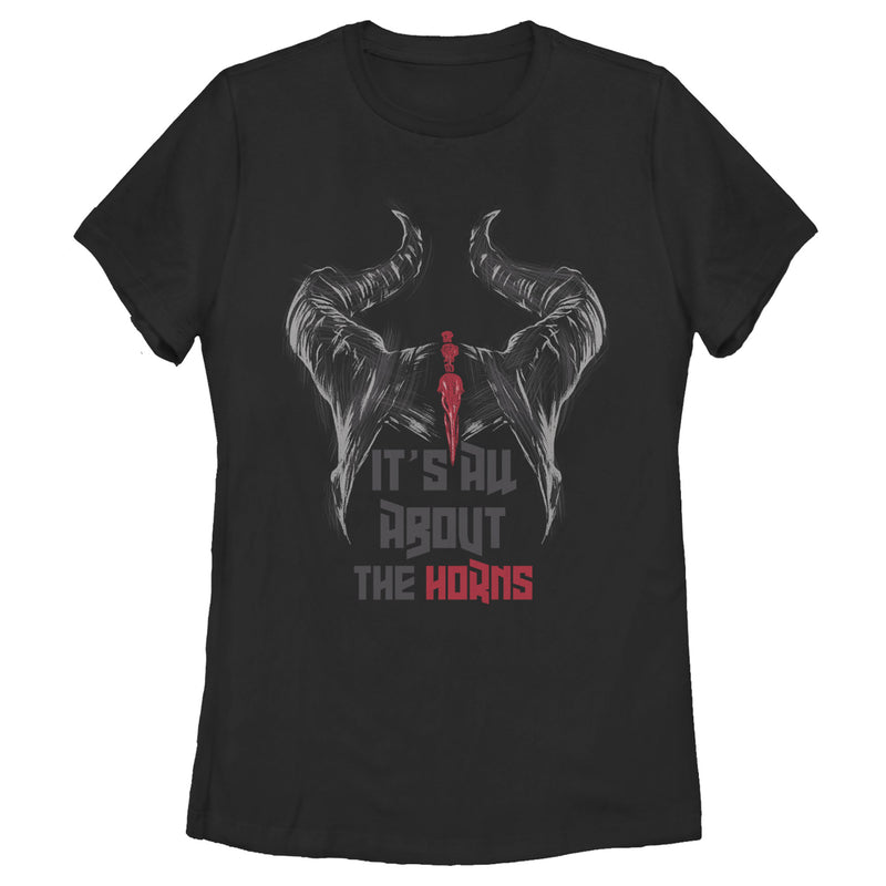 Women's Maleficent: Mistress of All Evil All About Horns T-Shirt