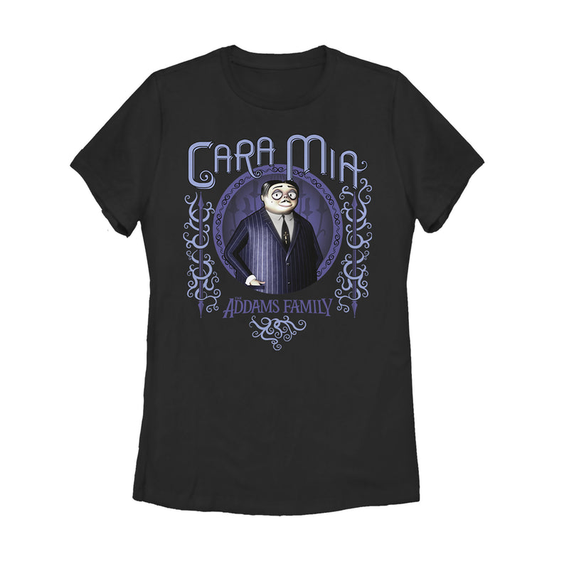 Women's Addams Family Gomez Cara Mia Portrait T-Shirt