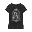 Girl's Addams Family Wednesday Octopus Portrait T-Shirt