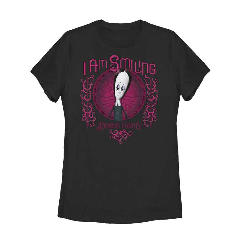 Women's Addams Family Wednesday I Am Smiling T-Shirt