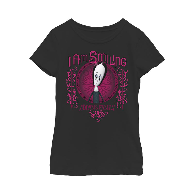 Girl's Addams Family Wednesday I Am Smiling T-Shirt