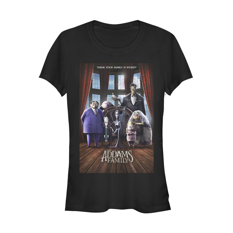 Junior's Addams Family Theatrical Poster T-Shirt