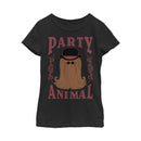 Girl's Addams Family Cousin Itt Party Animal T-Shirt