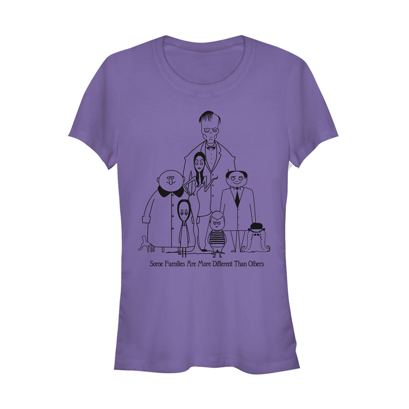 Junior's Addams Family Different Kind of Family T-Shirt