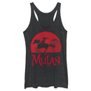 Women's Mulan Sunset Silhouette Racerback Tank Top