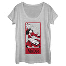 Women's Mulan Warrior Pose Scoop Neck