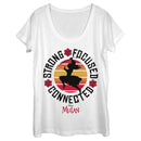 Women's Mulan Strong Focused Mantra Scoop Neck