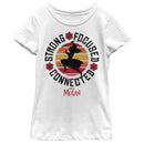 Girl's Mulan Strong Focused Mantra T-Shirt