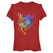 Junior's Mulan Rainbow Feathers T-Shirt