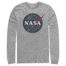 Men's NASA Simple Vintage Logo Long Sleeve Shirt