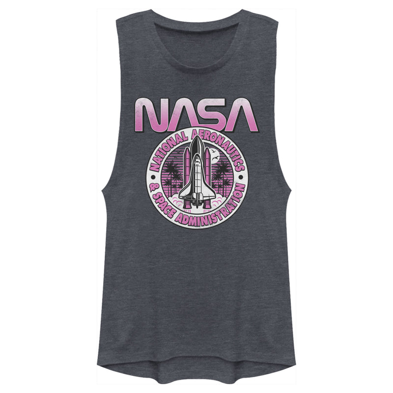 Junior's NASA Shuttle Emblem Festival Muscle Tee