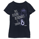 Girl's NASA This Future Astronaut Is Turning 8 Outline Sketch T-Shirt