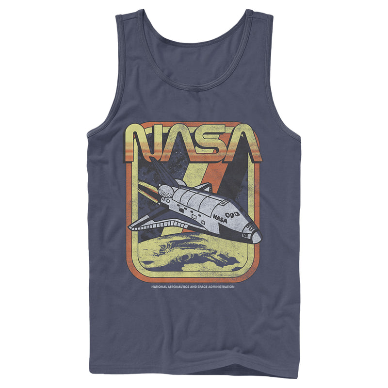 Men's NASA Retro Rocket Poster Tank Top