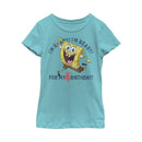 Girl's SpongeBob SquarePants Ready for 4th Birthday T-Shirt
