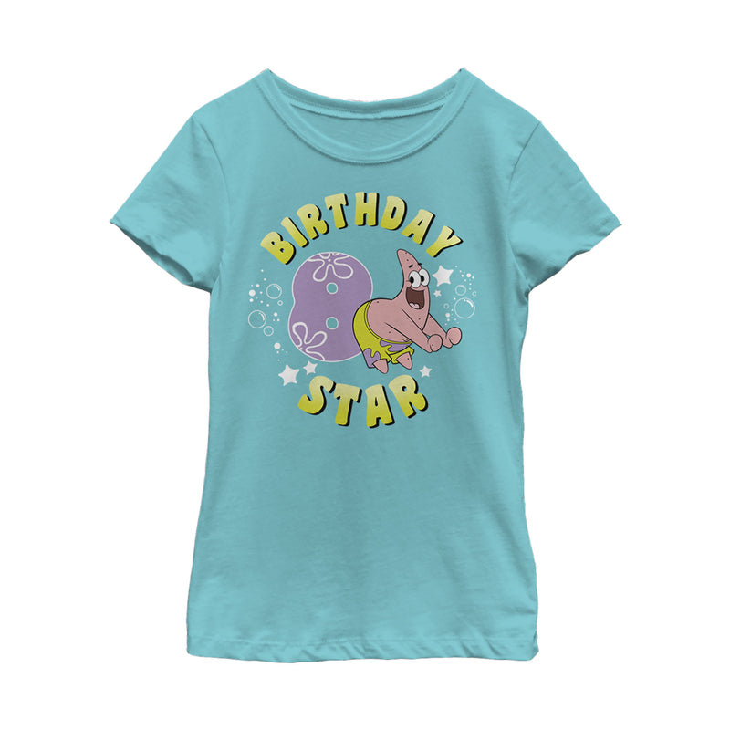 Girl's SpongeBob SquarePants Patrick 8th Birthday T-Shirt