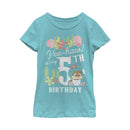 Girl's SpongeBob SquarePants Sandy 5th Birthday T-Shirt